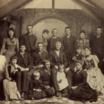 Front Row: Julie E. Pack, unknown, Net Pack Parke Middle Row Left: Uncle Fred